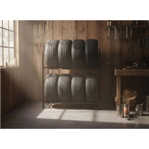 Regał stojak na opony koła metalowy półka na 8 opon Humberg HM-386