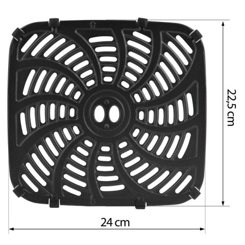 Ruszt tacka do frytkownicy beztłuszczowej Air Fryer 23x22 Berdsen BD-655 Ruszt tacka do frytkownicy beztłuszczowej Air Fryer 23x22 Berdsen BD-655