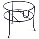 STOJAK POD SŁÓJ SŁOIK Z KRANIKIEM METALOWY CZARNY 20 CM VILDE 229071