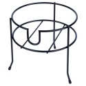 STOJAK POD SŁÓJ SŁOIK Z KRANIKIEM METALOWY CZARNY 20 CM VILDE 229071
