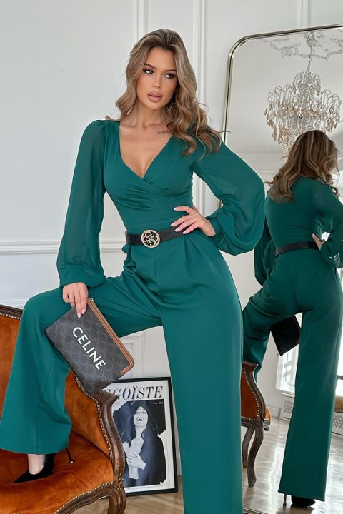 301-13 Kombinezon Z Długim Rękawem - butelkowy