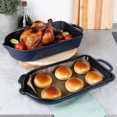 Brytfanna gęsiarka do piekarnika żeliwna emaliowana 2w1 LITINA 4 / 2L ORION 127038 Brytfanna gęsiarka do piekarnika żeliwna emaliowana 2w1 LITINA 4 / 2L ORION 127038