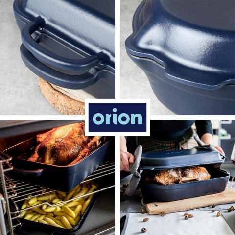 Brytfanna gęsiarka do piekarnika żeliwna emaliowana 2w1 LITINA 4 / 2L ORION 127038 Brytfanna gęsiarka do piekarnika żeliwna emaliowana 2w1 LITINA 4 / 2L ORION 127038