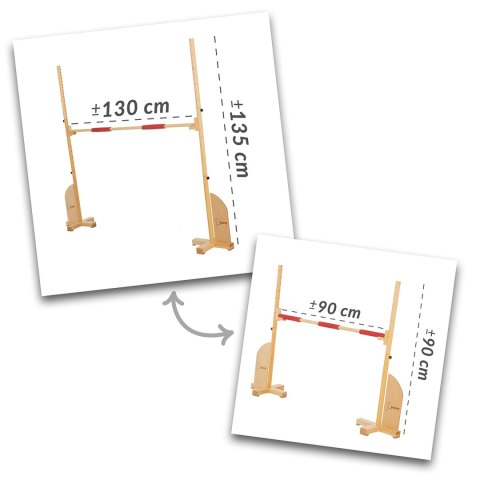 Drewniana przeszkoda do skakania Hobby Horse Skippi