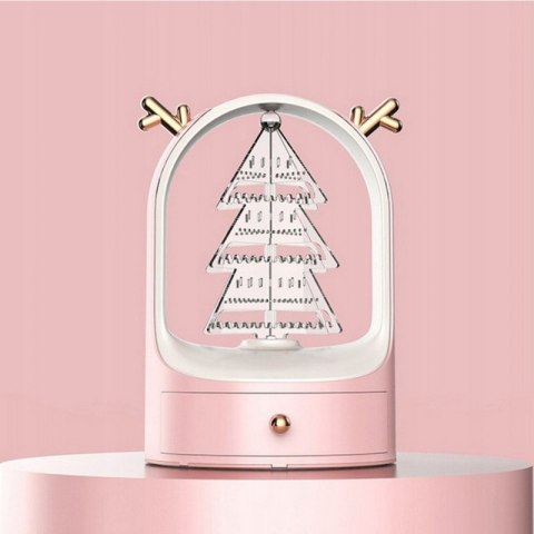 Ekspozytor na biżuterię różowy w świątecznym wydaniu E28R