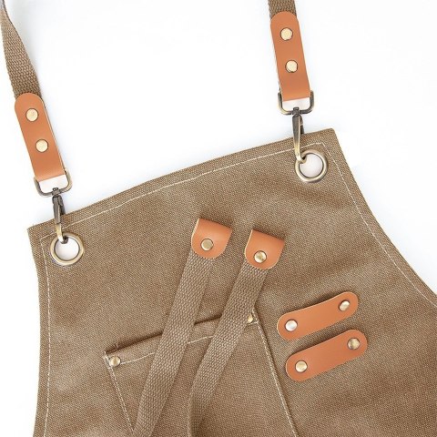 Fartuch kuchenny wiązany fartuszek brązowy ORION 960870