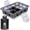 Forma foremka do 12 kostek lodu silikonowa pojemnik na lód duże kostki EXCELLENT HOUSEWARE 259655