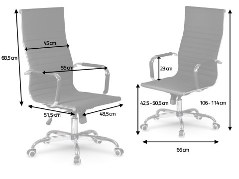Fotel biurowy nowoczesny design Sofotel Tokio szary Fotel biurowy nowoczesny design Sofotel Tokio szary