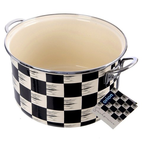Garnek emaliowany indukcja na indukcję gaz SZACHOWNICA duży 26 cm 6.5L ORION 113338