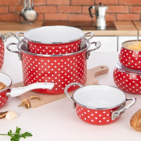 GARNEK EMALIOWANY INDUKCJA NA INDUKCJĘ GAZ TECKA 18 CM 2L ORION 113357