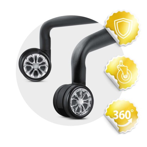 Kółka gumowane do foteli czarne Sofotel 5 szt Kółka gumowane do foteli czarne Sofotel 5 szt