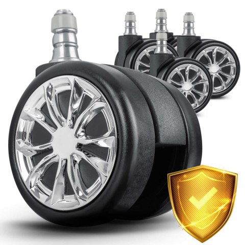 Kółka gumowane do foteli czarne Sofotel 5 szt Kółka gumowane do foteli czarne Sofotel 5 szt