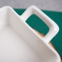 Naczynie żaroodporne porcelanowe białe prostokątne małe 20x10x4cm 300ml HIT 259200
