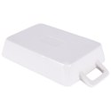 Naczynie żaroodporne porcelanowe białe prostokątne małe 20x10x4cm 300ml HIT 259200