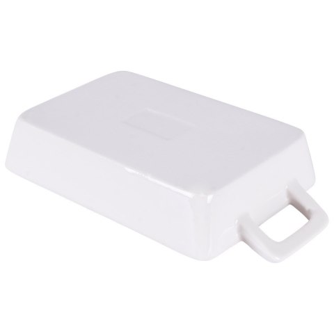 Naczynie żaroodporne porcelanowe białe prostokątne małe 20x10x4cm 300ml HIT 259200