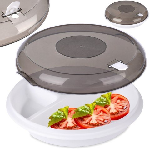 Pojemnik do mikrofalówki dzielony 25 cm EXCELLENT HOUSEWARE 229123