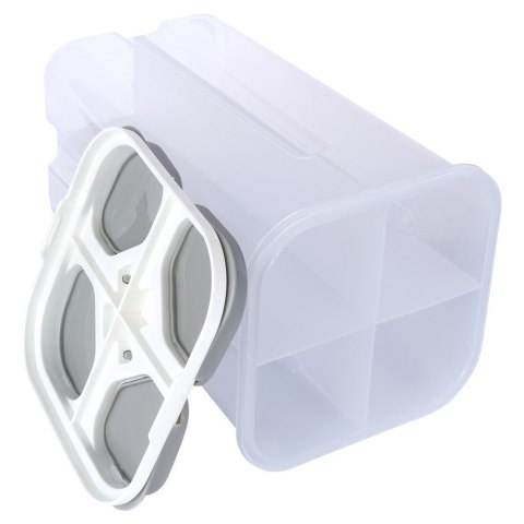 Pojemnik na produkty sypkie płatki mąkę kawę z dozownikiem dzielony 2.4L EXCELLENT HOUSEWARE 259387