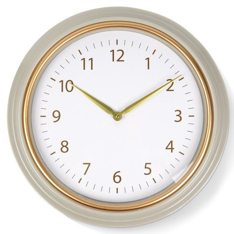 Zegar ścienny na ścianę biały złoty 50cm VILDE 568074