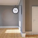 Zegar ścienny na ścianę metalowy czarny dwustronny 30.5x9.5x28cm VILDE 569946