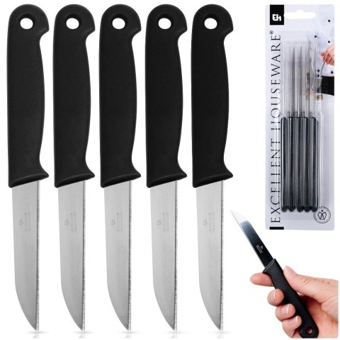 Zestaw noży do obierania warzyw 5-ele noże kuchenne stalowy EXCELLENT HOUSEWARE 259405