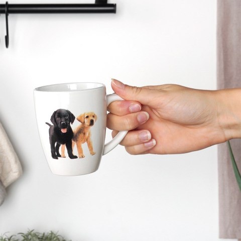 Kubki ceramiczne do kawy herbaty psy 220 ml zestaw kubków 3 sztuki EXCELLENT HOUSEWARE 139700