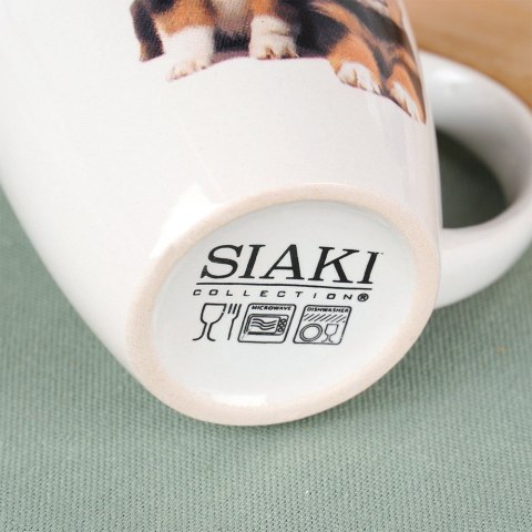 Kubki ceramiczne do kawy herbaty psy 220 ml zestaw kubków 3 sztuki EXCELLENT HOUSEWARE 139700