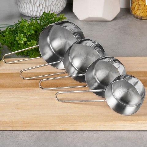Miarki kuchenne stalowe zestaw miarek kuchennych 4-ele EXCELLENT HOUSEWARE 120511