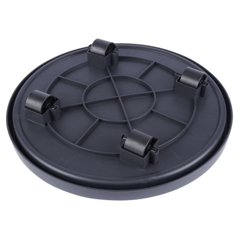 Podstawka stojak pod doniczkę donicę okrągła na kółkach podkładka 35 cm PROGARDEN 339485