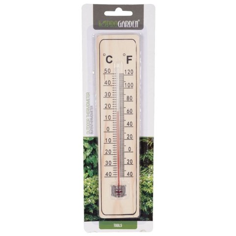 Termometr zewnętrzny i wewnętrzny analogowy wieszany MDF 22cm PROGARDEN 569289