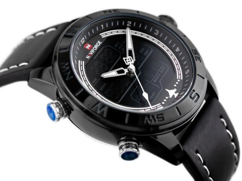 ZEGAREK MĘSKI NAVIFORCE - NF9144 (zn077a) - black/white + box
