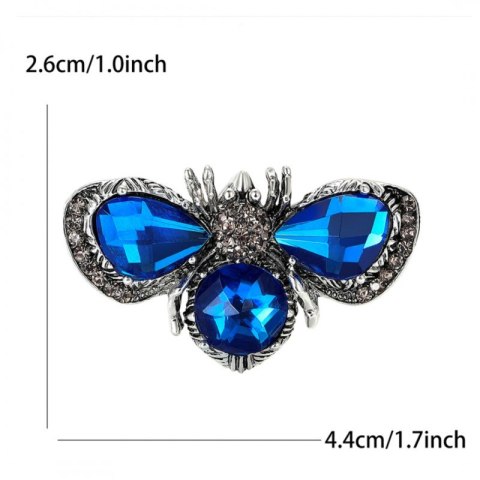 Broszka ozdobna - błękitny owad BZ223