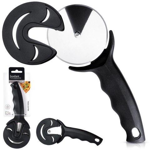 Nóż do krojenia pizzy stalowy okrągły 20cm radełko z osłonką EXCELLENT HOUSEWARE 259656