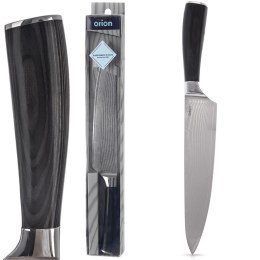 Nóż kuchenny szefa kuchni stalowy pojedyńczy DAMASCUS 33.5cm ORION 831177