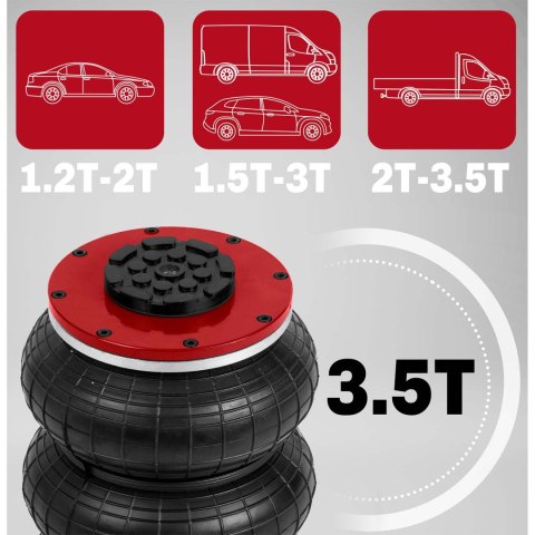 Podnośnik samochodowy pneumatyczny 3,5 t Humberg HM-382