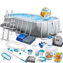 Basen ogrodowy stelażowy 610 x 305 x 122 cm 21w1 INTEX 26798