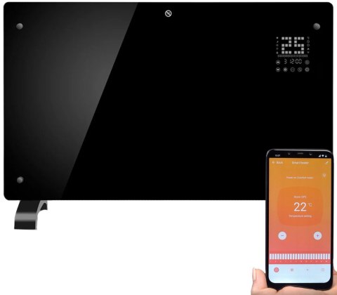 Grzejnik elektryczny WARMTEC EGW-20C 2000W z WiFi czarny Warmtec