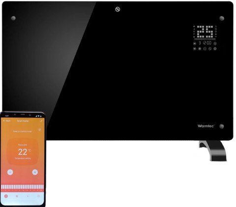Grzejnik elektryczny WARMTEC EGW-20C 2000W z WiFi czarny Warmtec