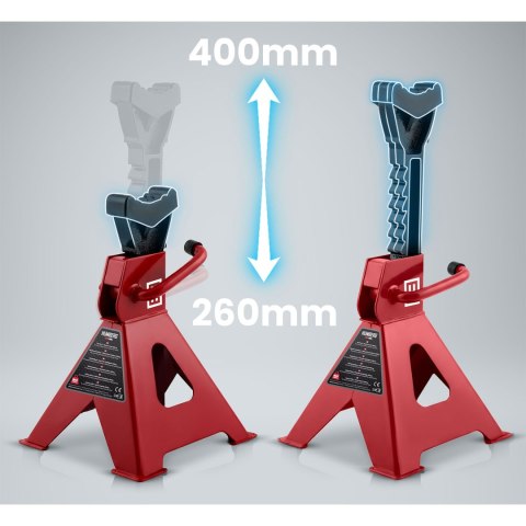Kobyłki samochodowe warsztatowe 3 t 2 szt Humberg HM-384