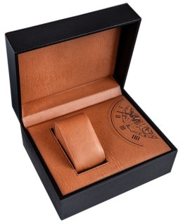 Pudełko na zegarek drewniane mahoń PREMIUM PDR-4