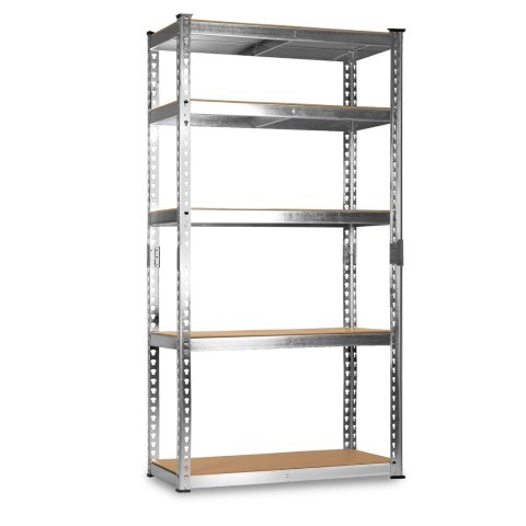 Regał metalowy magazynowy 183 x 90 x 40 cm Humberg HR-853 srebrny