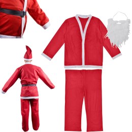 Strój Kostium Świętego Mikołaja Broda Czapka PAKO 26074 PAKO