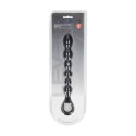 Beaded Snake Silicone Anal Probe with Loop - Black