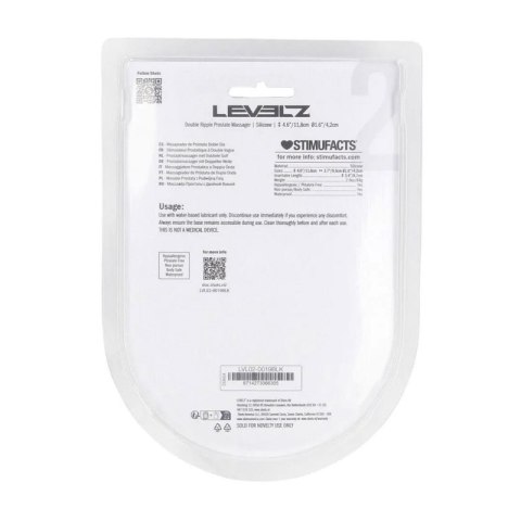 Double Ripple Silicone Prostate Massager - Black