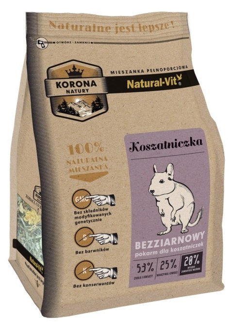 KORONA NATURY Natural-Vit Pokarm Dla Koszatniczki 750g