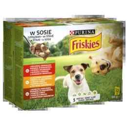 PURINA Friskies Karma dla Psów w Sosie 12x85g