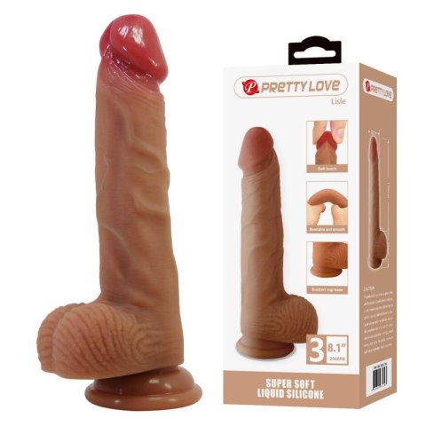 Pretty Love Lisle 8.1" Super Soft Liquid Silicone Dildo