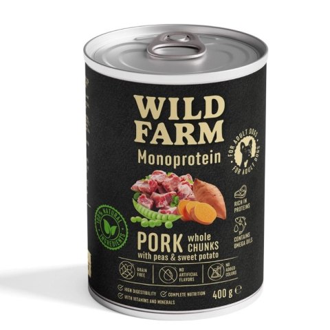 WILD FARM Monoprotein Pork 400g - hipoalergiczna karma dla psa