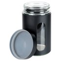 Pojemnik kuchenny na produkty sypkie suche zakręcany CZARNY MATOWY 1L VILDE 229192