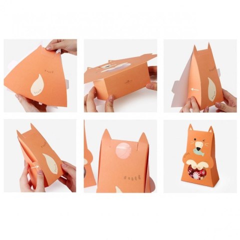 Pudełko PREZENTOWE ozdobne w kształcie Niedźwiadka 1 szt. 10x5x16,5cm OPO42POM