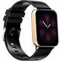 Smartwatch Gravity Różowe Złoto Czarny 2 Paski GT17-5